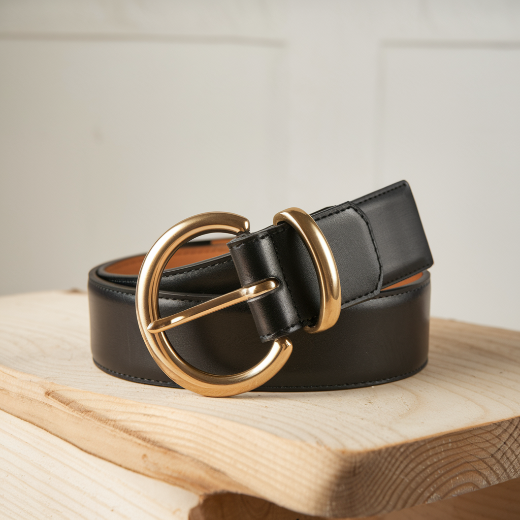 Leather belt design example.