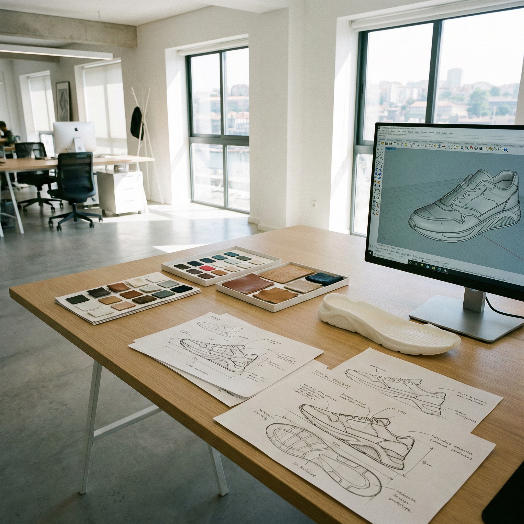 Premium sneaker prototype manufactured in Portugal