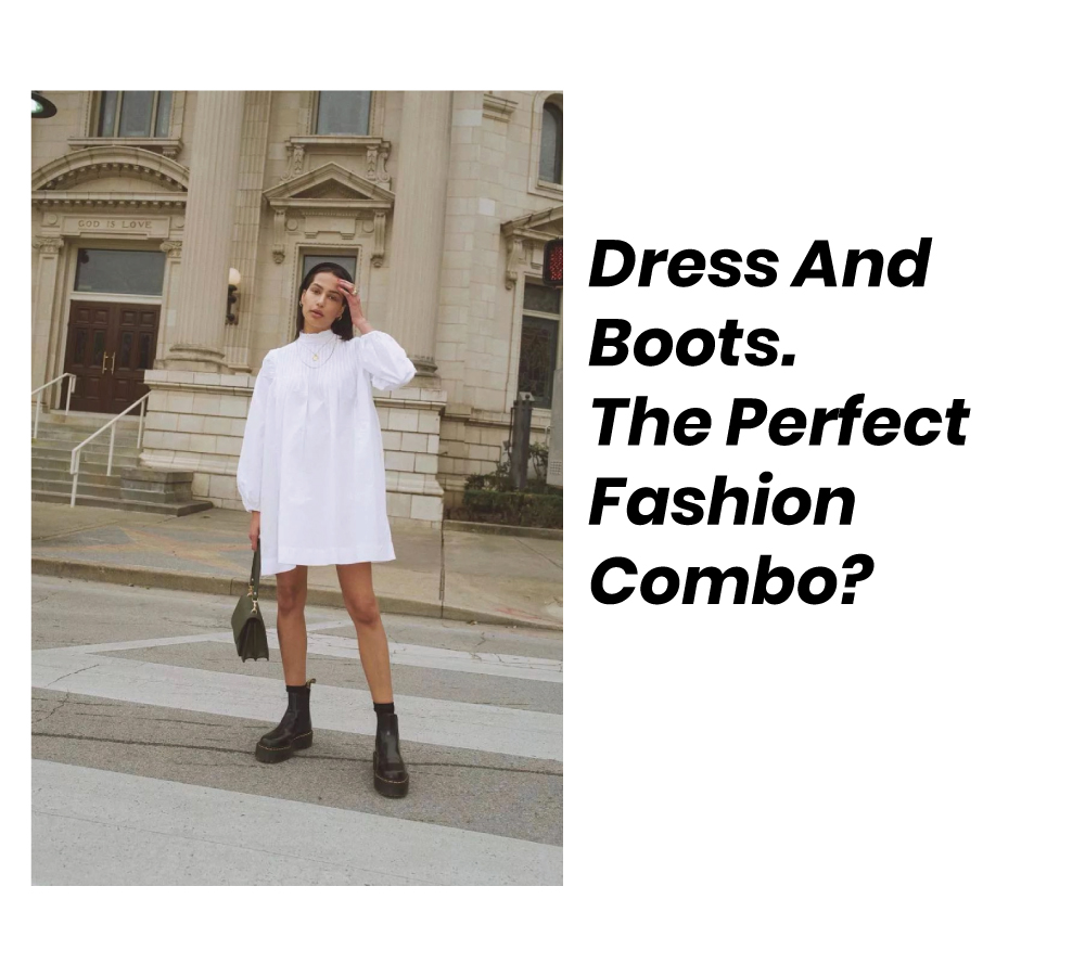 Outfits with white boots are great because you can wear them for