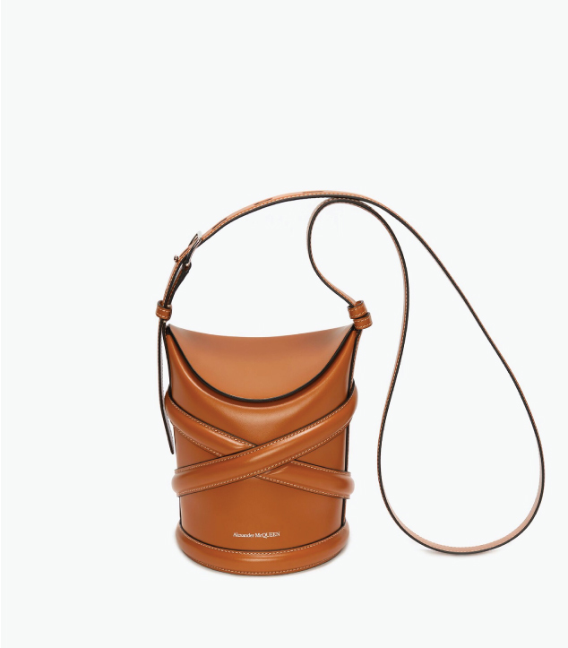 The Designer Bags Of 2021. Alexander McQueen The Curve Bag in Tan