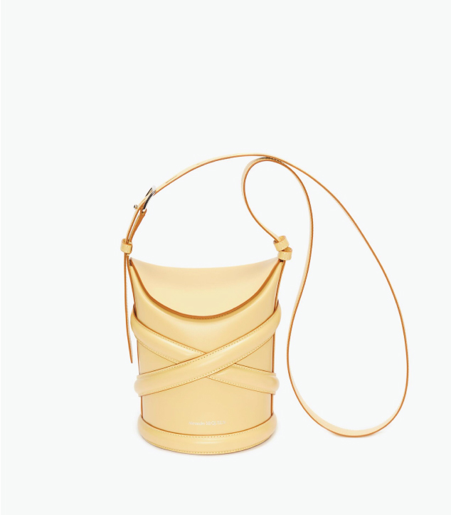 The Designer Bags Of 2021. Alexander McQueen The Curve Bag in Yellow