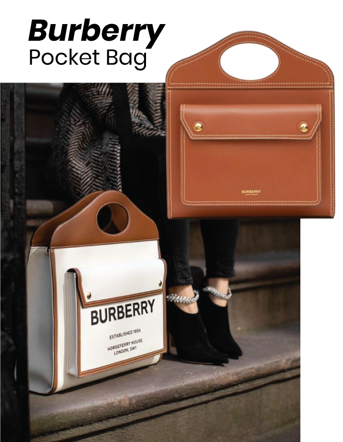 The Designer Bags Of 2021. Burberry Pocket Bag.