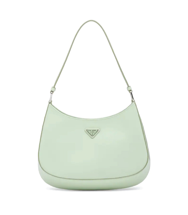 The Designer Bags Of 2021. Prada Cleo Brushed Leather Shoulder Bag Aqua