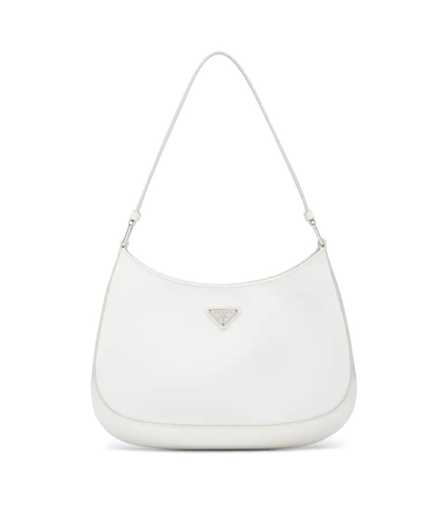 The Designer Bags Of 2021. Prada Cleo Brushed Leather Shoulder Bag White