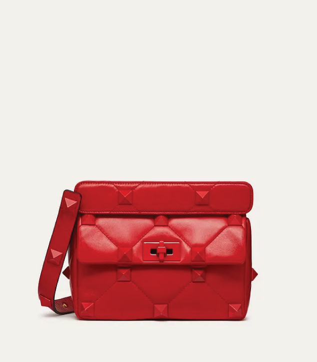 The Designer Bags Of 2021. Valentino Medium Roman Stud Shoulder Bag Tonal Stones