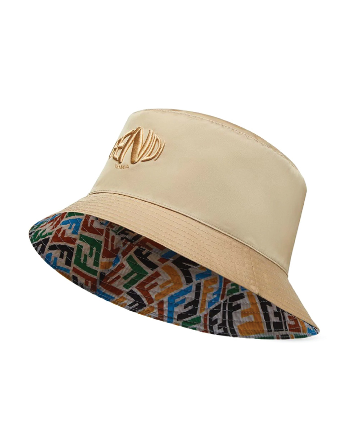 Bucket Hats You Will Want To Wear All Summer. Reversible fish-eye hat from Fendi.